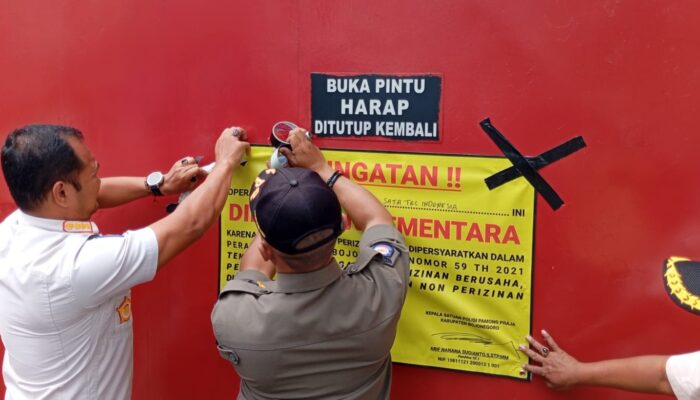 Satpol PP Bojonegoro Segel Pabrik Pengolahan Tembakau Tak Berizin